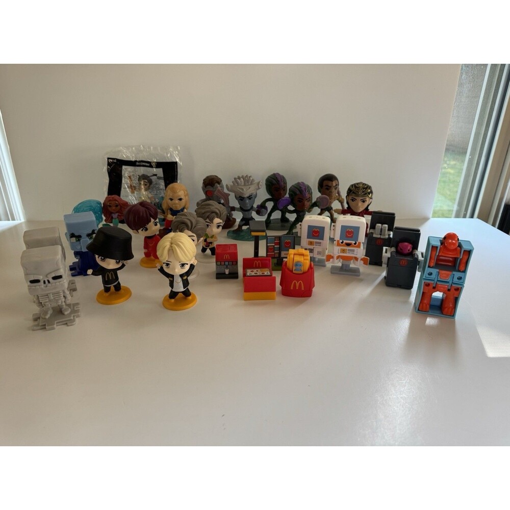 Variety Toy Collectibles Lot BTS TinyTAN Minecraft, McDonalds Figures